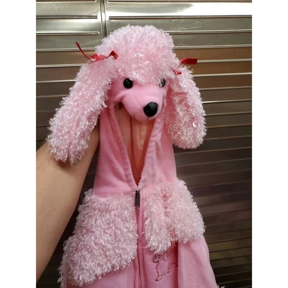 Toddler Pink Poodle Hooded Costume Outfit
